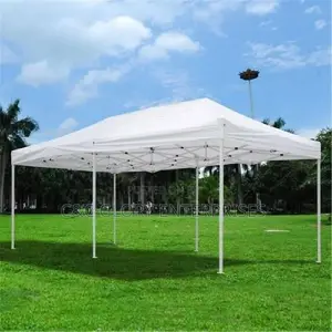 Foldable Canopy 10ft by 20ft (White Pole) W/Out Side Covers