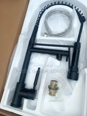 Black Kitchen Sink Tap Mixer (Spring Tap)