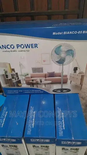 18" Bianco Big Copper Coil Powerful Standing Fan-90watts