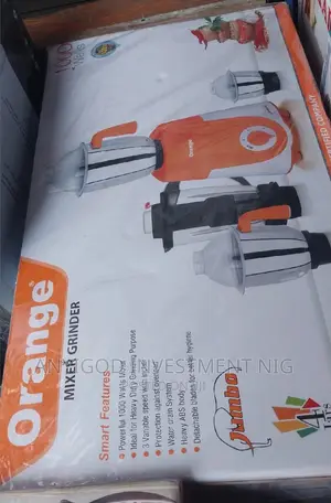 1000watts Orange Mixer Grinder and Blender