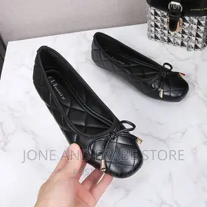 Women Ladies Flat Shoes Leather Ballet