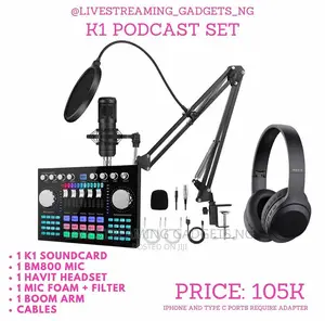Sound Card With Mic Set Havit Headset