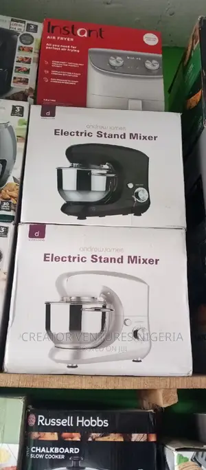 Mixer Andrew James Electric Stand,5.5lrts With Splash Guard.