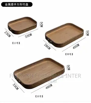 3 Set of Wooden Tray