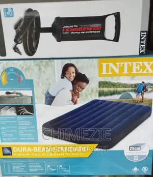 Intex Air Mattress With Pump Color 54'' X 75'' X 10''