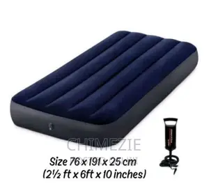 Single Size Air Mattress With Pump 30" X 75" X 10"