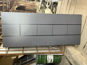 Solid Gray HDF Chromed Door Wi Complete Frame and Architrave