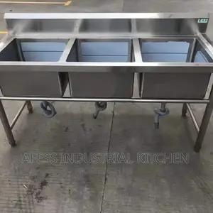 Industrial Triple Sink