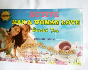 Active Man and Woman Love Herbal Tea