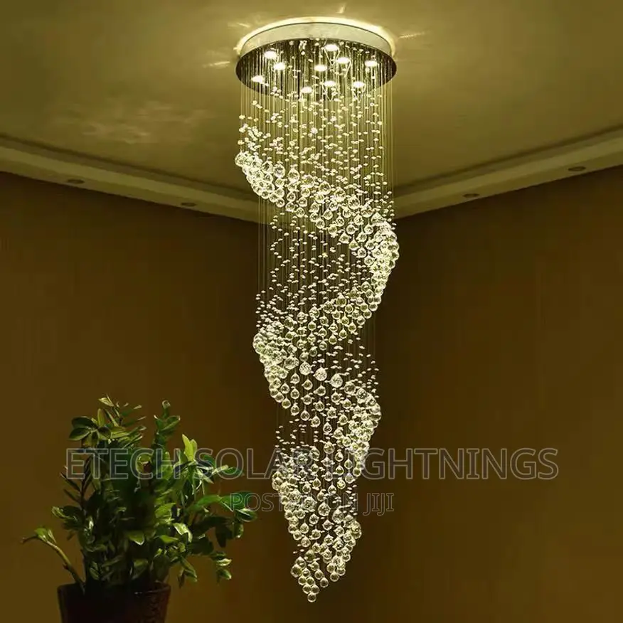 Exclusive L E D Rain Dropping Chandelier Light