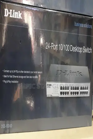 D-Link 24port 10/100 Desktop Switch Des- 1024d/B