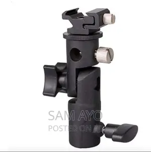 Multipurpose E-Type Flash Umbrella Holder, Metal Hot Shoe