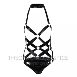 Leather Ladies Underwear Lingerie Club Party Costume
