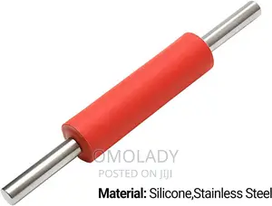Stainless Steel Rolling Pin Pastry Dough Silicone Roller