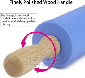 Silicone Rolling Pin Blue
