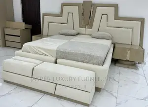Bed Frame, Dressing Mirror and Wardrobe