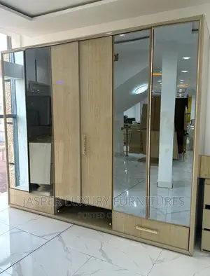 Bed Frame, Dressing Mirror and Wardrobe