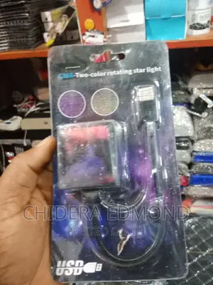 Car Multi Color Fancy Light With Telephone Holder