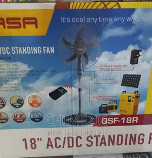 Qasa Ac/Dc Standing Fan Non Rechargeable