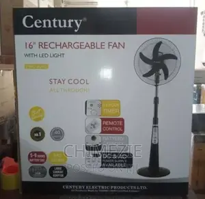Century 16inch Rechargeable Fan