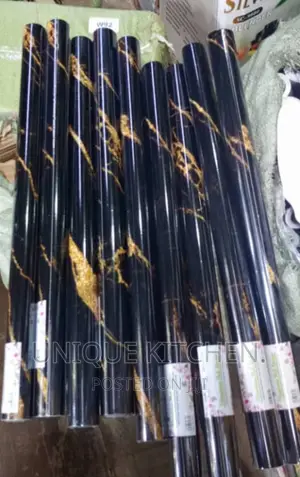 Black and Gold Marble Stickers Wallpapers