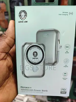 Green Lion Monaco+ Wireless Power Bank 10,000mah PD 20w