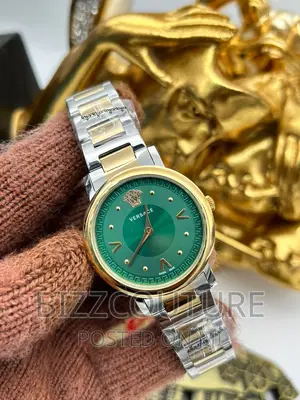 Original VERSACE Silver Steel Chain Watch Available in Store