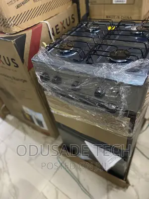 Glass Lid SCANFROST Gas Cooker 4 Burner +Oven