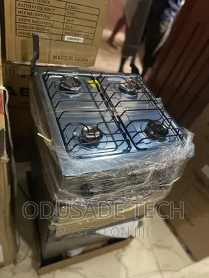 Durable SCANFROST Gas Cooker 4 Burner +Oven Original