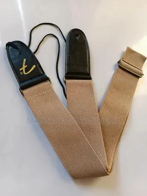 Brown Fender Logo Branded Guitar Strap