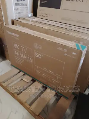 Top 50inches Hisense Smart Tv With Wall Bracket, Wifi