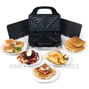 Salter Xl 3 in 1 Sandwich, Waffle and Grill Toaster,
