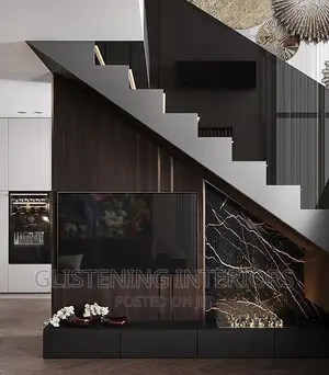 10mm Black Glass Staircase
