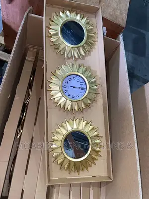 Decorative 3in1 Wall Clock Mirror