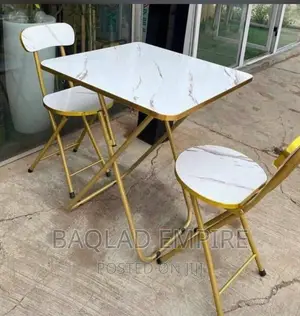 Foldable Table and Two Chairs