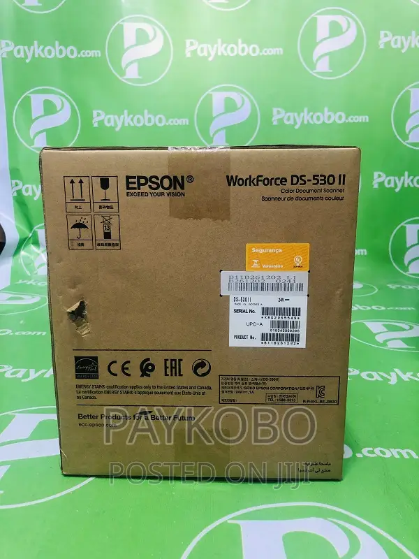 Epson Ds-530 Ii Colour Duplex Document Scanner