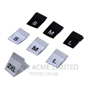 200 Pieces of Garment Size and Gender Woven Label Tags