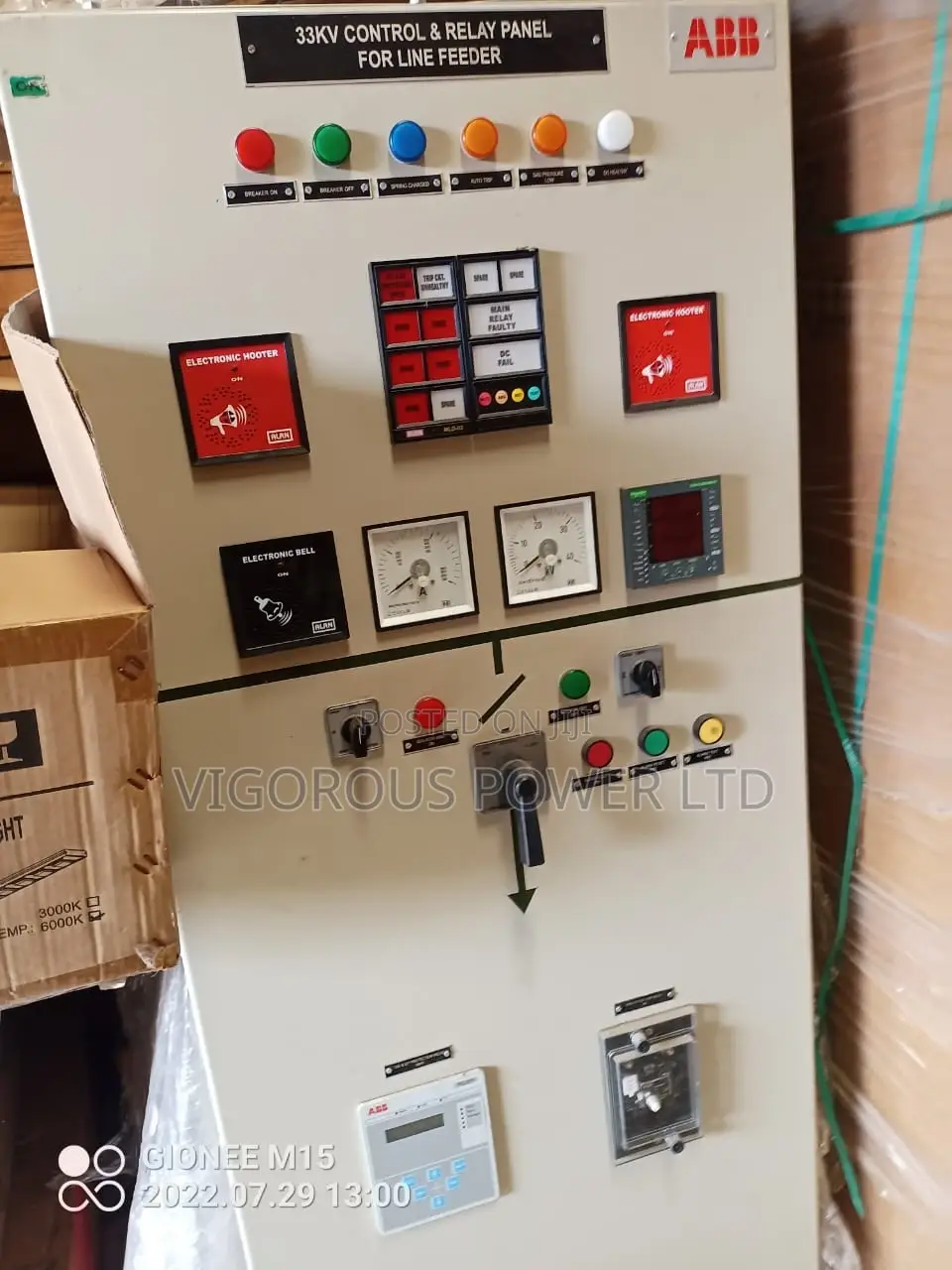33KV TRANSFORMER CONTROL PANEL and Line Control Panel