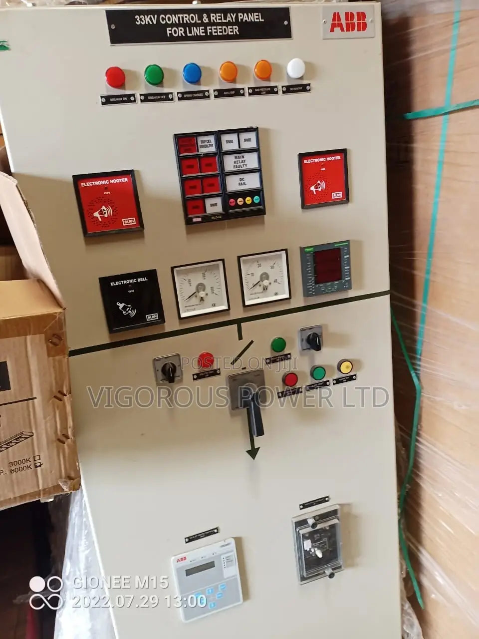 33KV TRANSFORMER CONTROL PANEL and Line Control Panel
