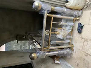 Gold Mixed Stainless Handrail Both Crstal