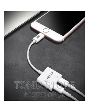 Dual Lightning Adapter for Music and Charging