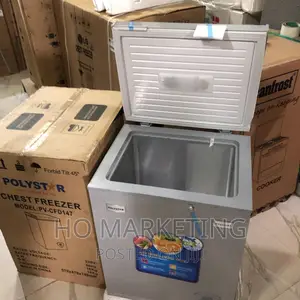 Polystar Chest Freezer 74 Liters -Silver