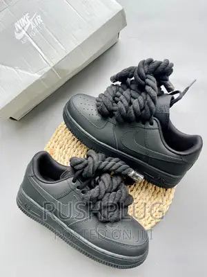 Quality Nike Airforce Big Sole “Black” Sneakers