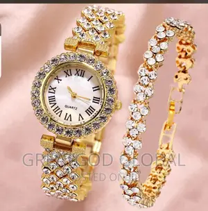 Ladies Designer Wristwatch and Bangle