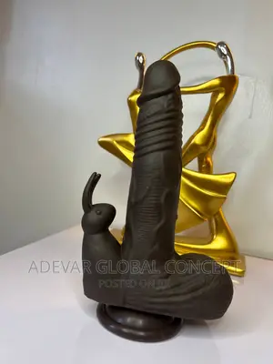 Black Rabbit Vibrating Dildo Sex Toy Clit Vagina Stimulator