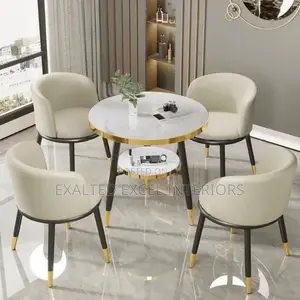 Quality Dining Table Chairs With Gold Leg