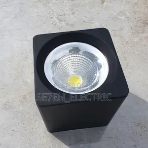 Ceiling Surface Mounting Cob Led Downlight.Square Black 15W