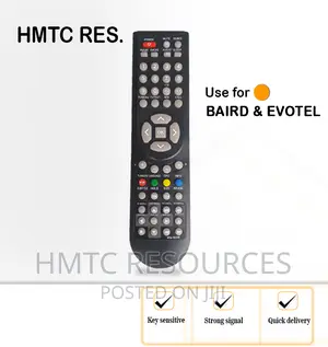 Baird/Evotel Televisions Remote Control