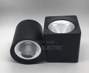 Ceilling Surface Mounting Cob Led Downlight.Sqaure Black 10w