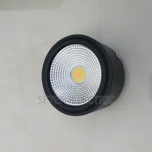 Ceiling Surface Mounting Cob Led Downlight.Round Black 10w